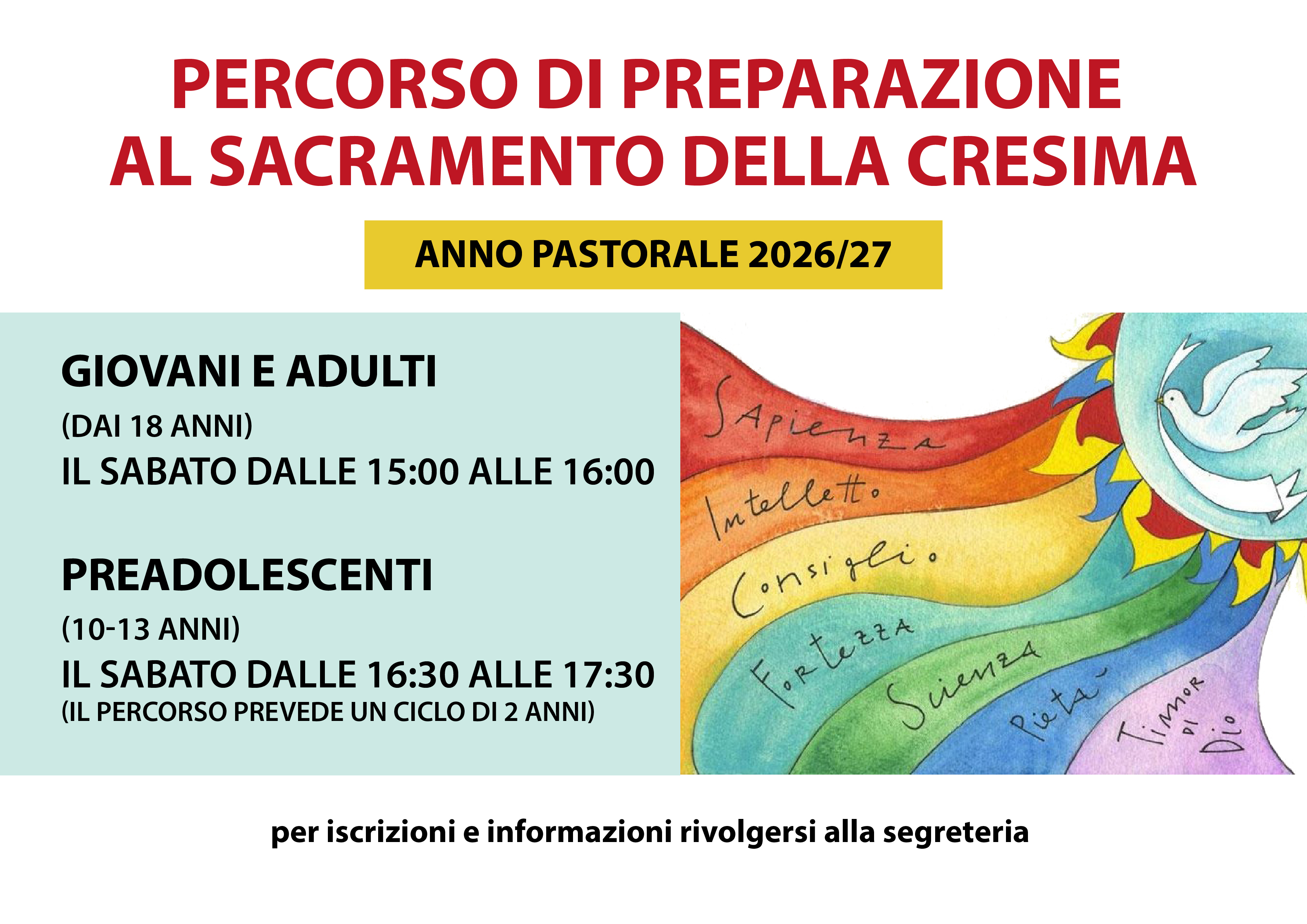locandina cresima 2026